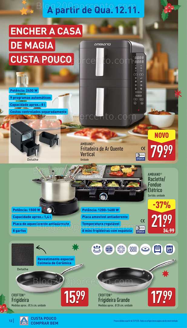 Antevisão Folheto ALDI Bazar Promoções de 12 a 16 novembro