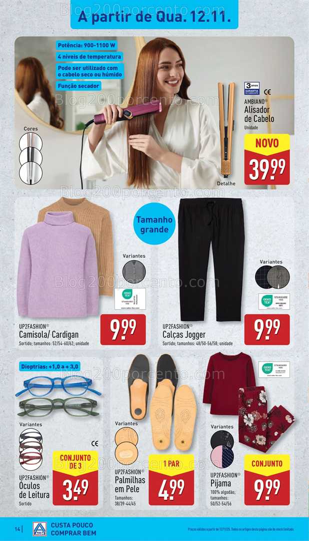Antevisão Folheto ALDI Bazar Promoções de 12 a 16 novembro