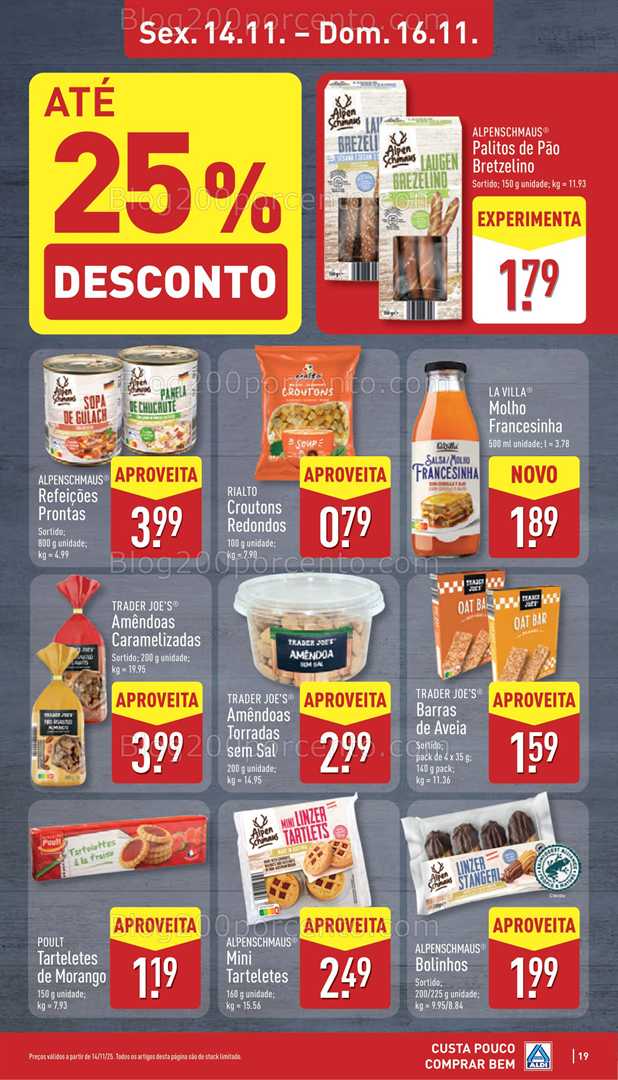Antevisão Folheto ALDI Promoções de 10 a 16 novembro