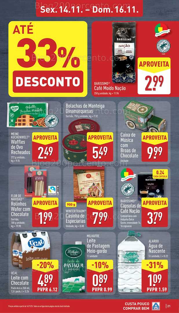 Antevisão Folheto ALDI Promoções de 10 a 16 novembro