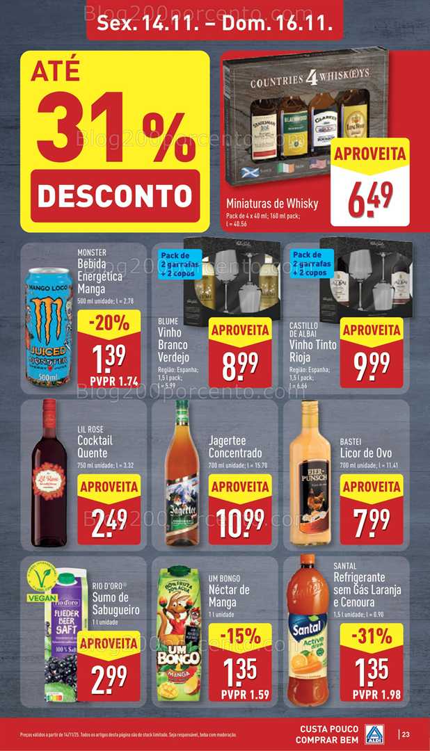 Antevisão Folheto ALDI Promoções de 10 a 16 novembro
