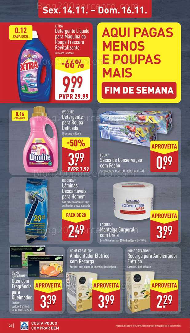 Antevisão Folheto ALDI Promoções de 10 a 16 novembro