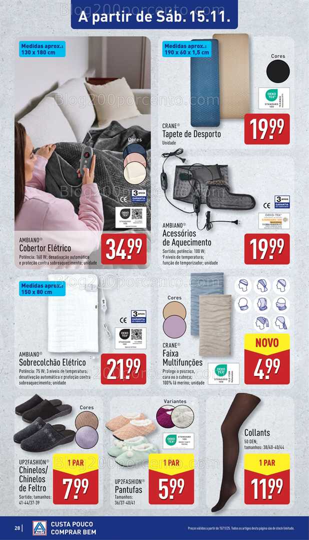 Antevisão Folheto ALDI Bazar Promoções de 15 a 16 novembro