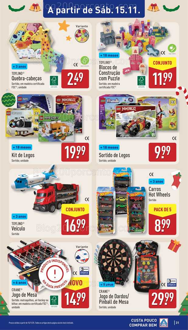 Antevisão Folheto ALDI Bazar Promoções de 15 a 16 novembro