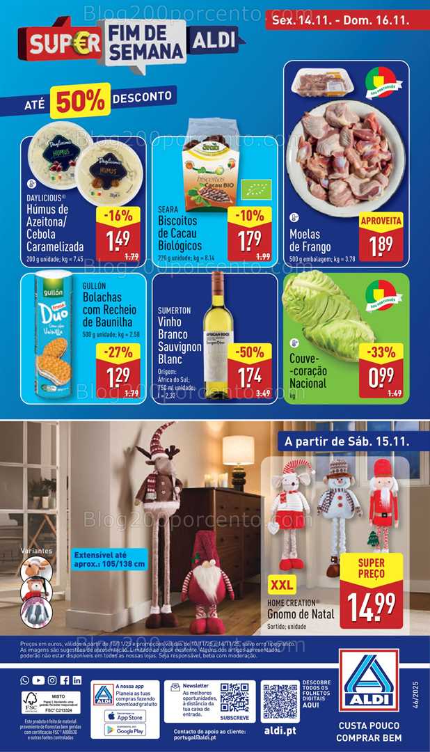 Antevisão Folheto ALDI Bazar Promoções de 15 a 16 novembro