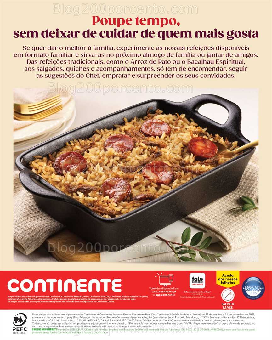 Antevisão Folheto CONTINENTE Take Away Natal Promoções de 28 outubro a 31 dezembro