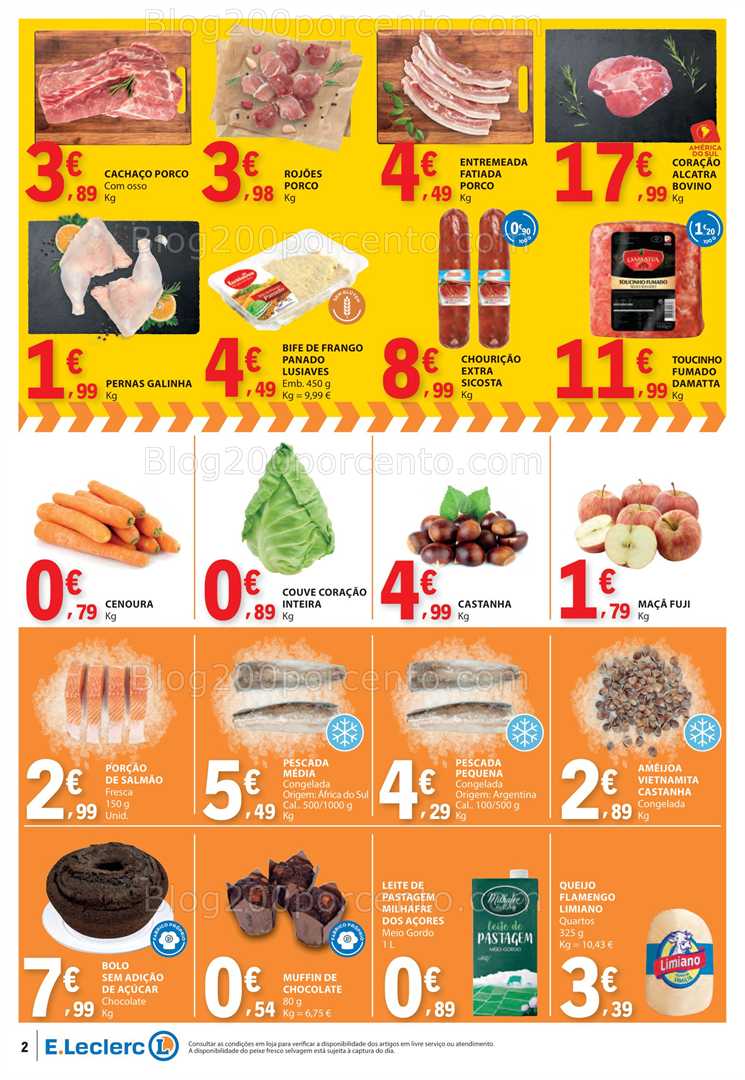 Antevisão Folheto E-LECLERC Promoções Fim de Semana - 30 outubro a 2 novembro