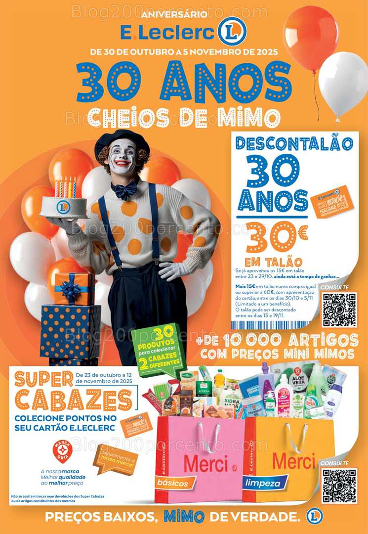 Antevisão Folheto E-LECLERC Promoções de 30 outubro a 5 novembro
