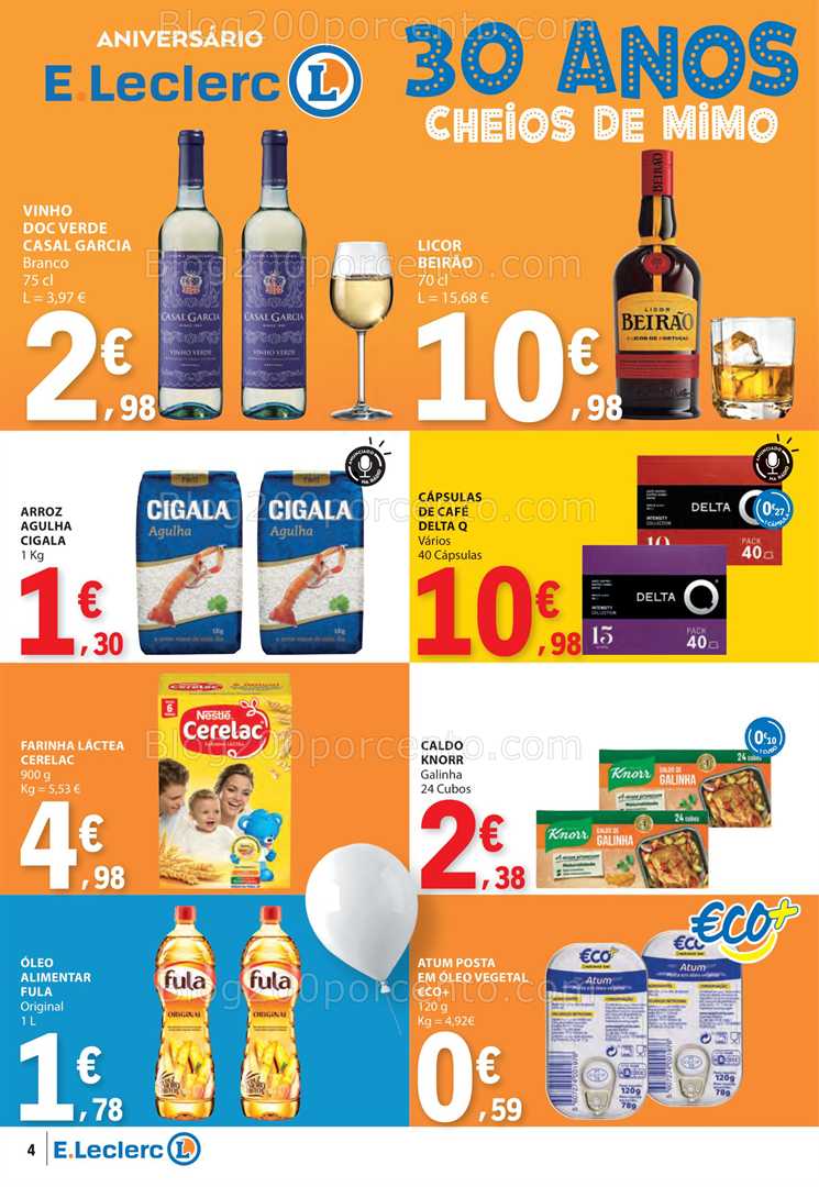 Antevisão Folheto E-LECLERC Promoções de 30 outubro a 5 novembro