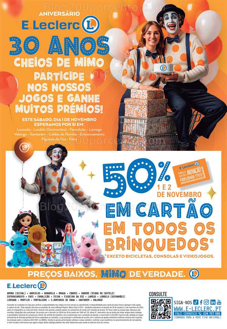 Antevisão Folheto E-LECLERC Promoções de 30 outubro a 5 novembro