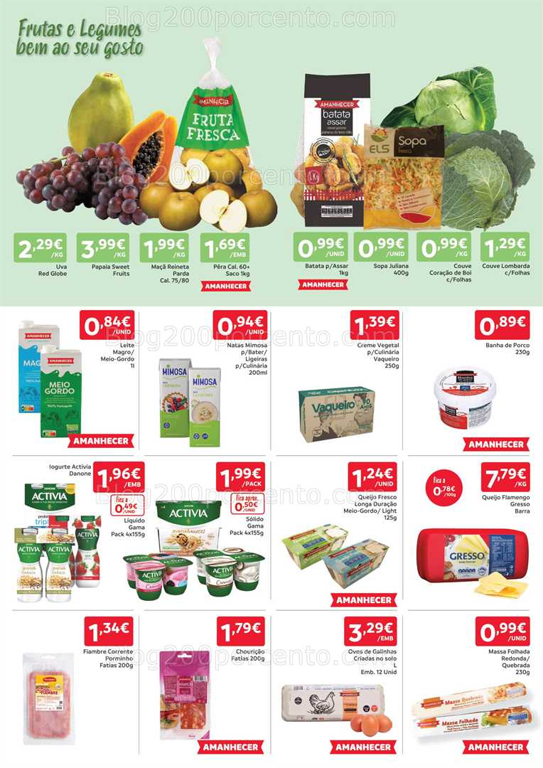 Antevisão Folheto AMANHECER Promoções de 30 outubro a 5 novembro