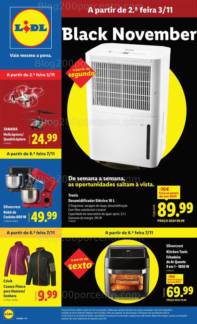 Antevisão Folheto LIDL Bazar Promoções de 3 a 13 novembro - Edição Digital