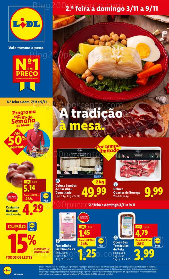 Antevisão Folheto LIDL Promoções de 3 a 9 novembro - Edição Digital
