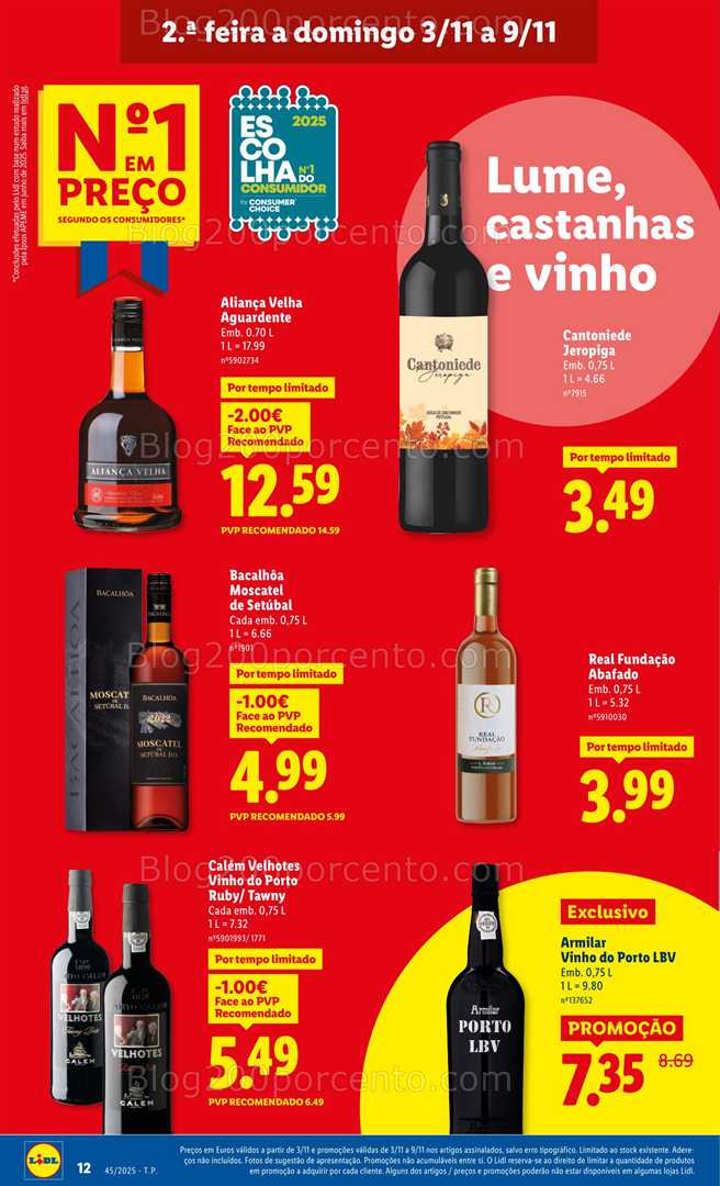 Antevisão Folheto LIDL Promoções de 3 a 9 novembro - Edição Digital