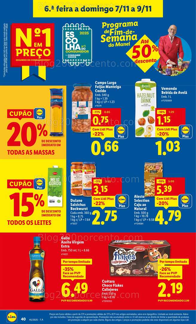 Antevisão Folheto LIDL Promoções de 3 a 9 novembro - Edição Digital