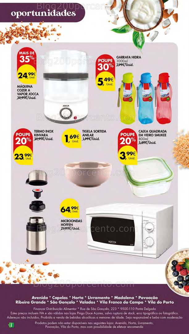 Antevisão Folheto PINGO DOCE Açores Escolhas Equilibradas - 30 outubro a 12 novembro