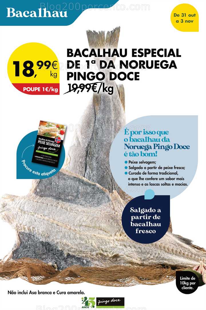 Antevisão Folheto PINGO DOCE Promoções de 31 outubro a 2 novembro