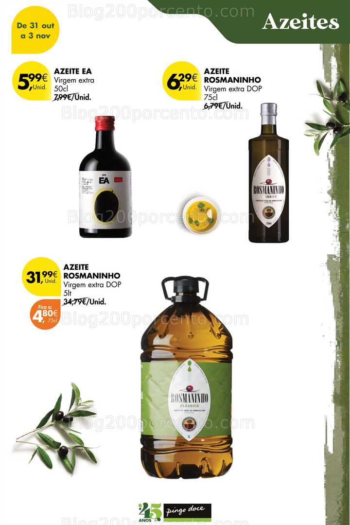 Antevisão Folheto PINGO DOCE Promoções de 31 outubro a 2 novembro