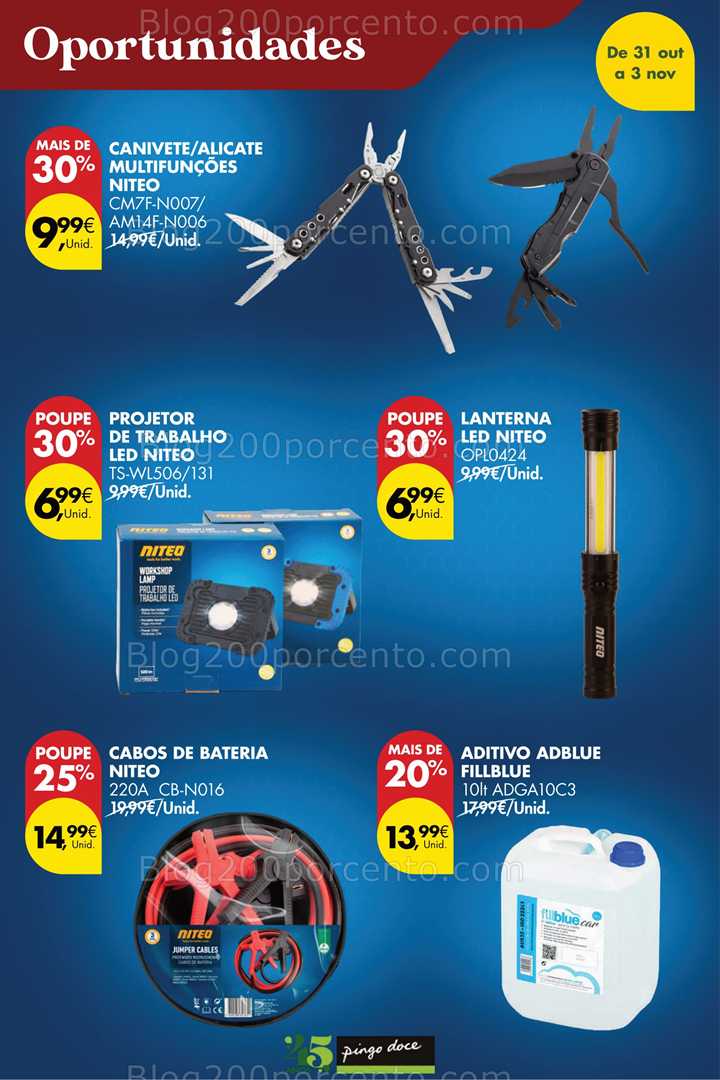 Antevisão Folheto PINGO DOCE Promoções de 31 outubro a 2 novembro