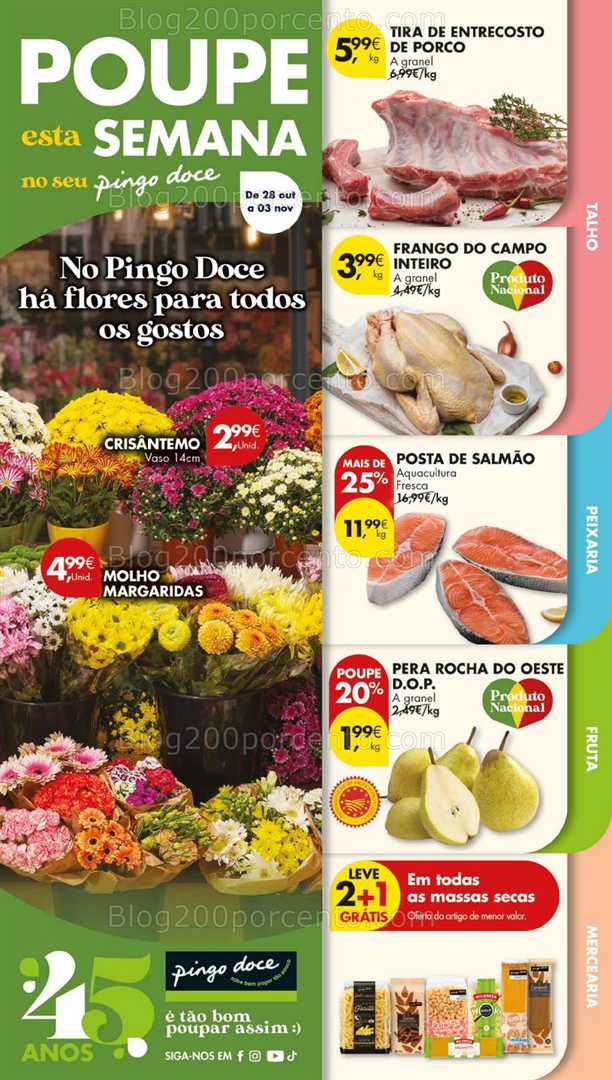 Antevisão Folheto PINGO DOCE Lojas Grandes Promoções de 28 outubro a 3 novembro