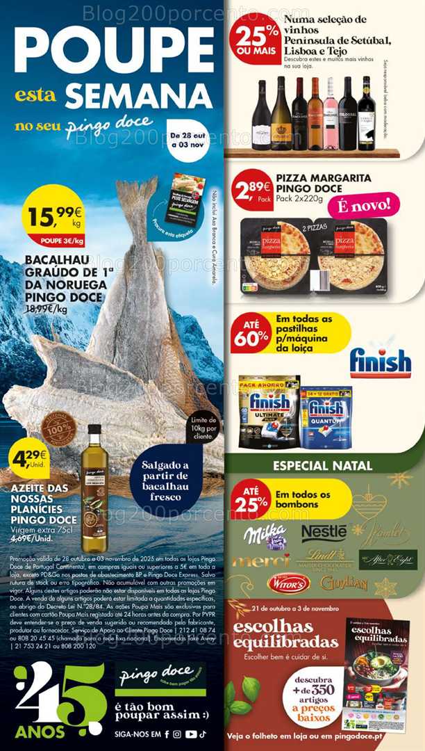 Antevisão Folheto PINGO DOCE Lojas Grandes Promoções de 28 outubro a 3 novembro