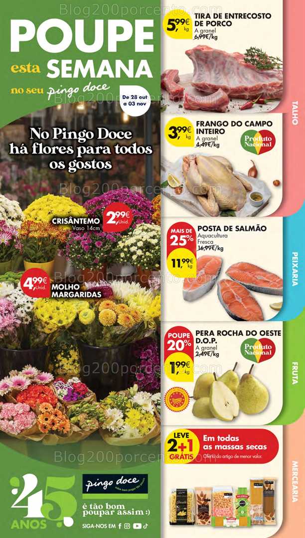 Antevisão Folheto PINGO DOCE Promoções de 28 outubro a 3 novembro - Edição Digital