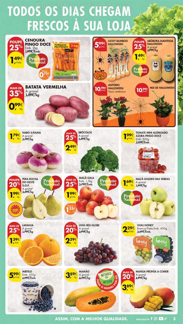 Antevisão Folheto PINGO DOCE Promoções de 28 outubro a 3 novembro - Edição Digital