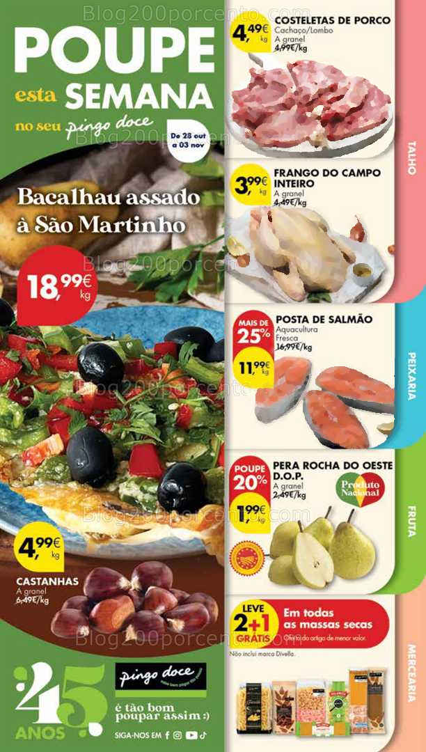 Antevisão Folheto PINGO DOCE Madeira Promoções de 28 outubro a 3 novembro