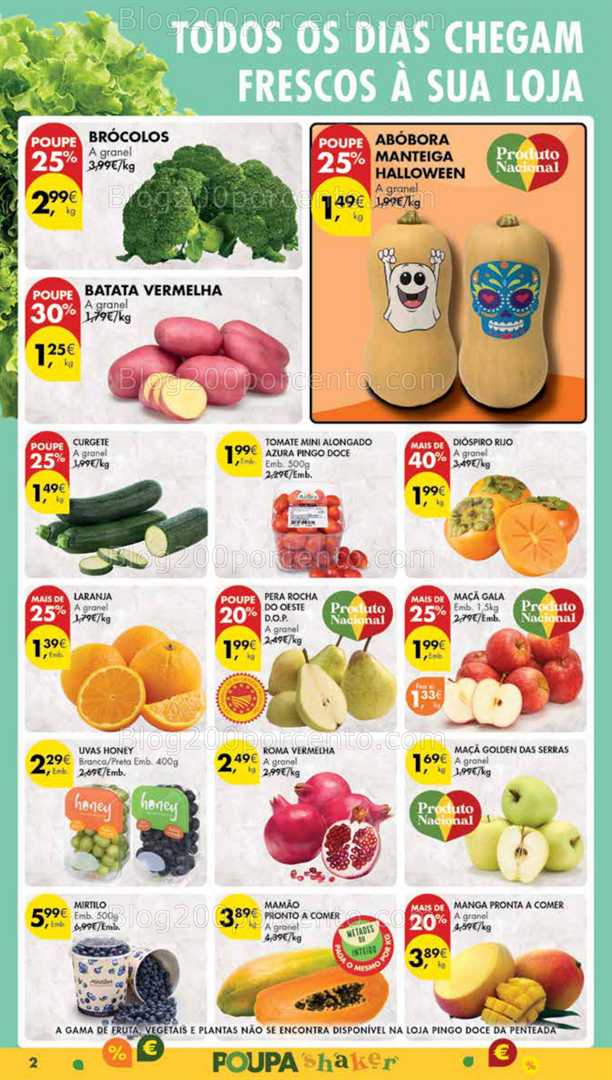 Antevisão Folheto PINGO DOCE Madeira Promoções de 28 outubro a 3 novembro