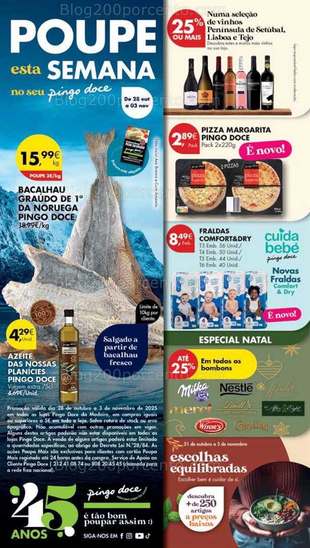 Antevisão Folheto PINGO DOCE Madeira Promoções de 28 outubro a 3 novembro