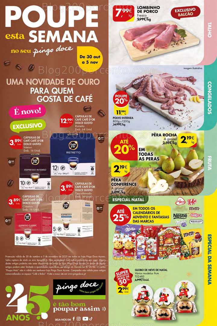 Antevisão Folheto PINGO DOCE Açores Promoções de 30 outubro a 5 novembro