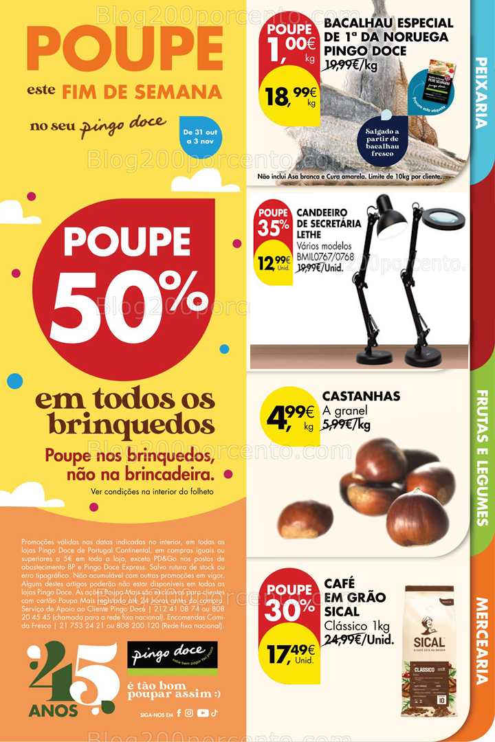 Antevisão Folheto PINGO DOCE Promoções só até 3 novembro