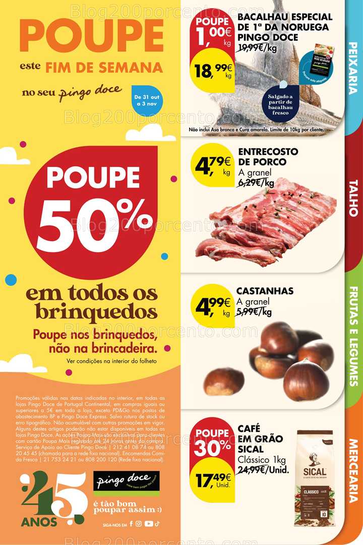 Antevisão Folheto PINGO DOCE Promoções só até 3 novembro
