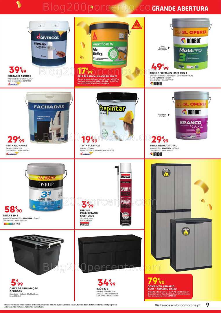 Antevisão Folheto BRICOMARCHÉ Cartaxo Promoções de 30 outubro a 16 novembro