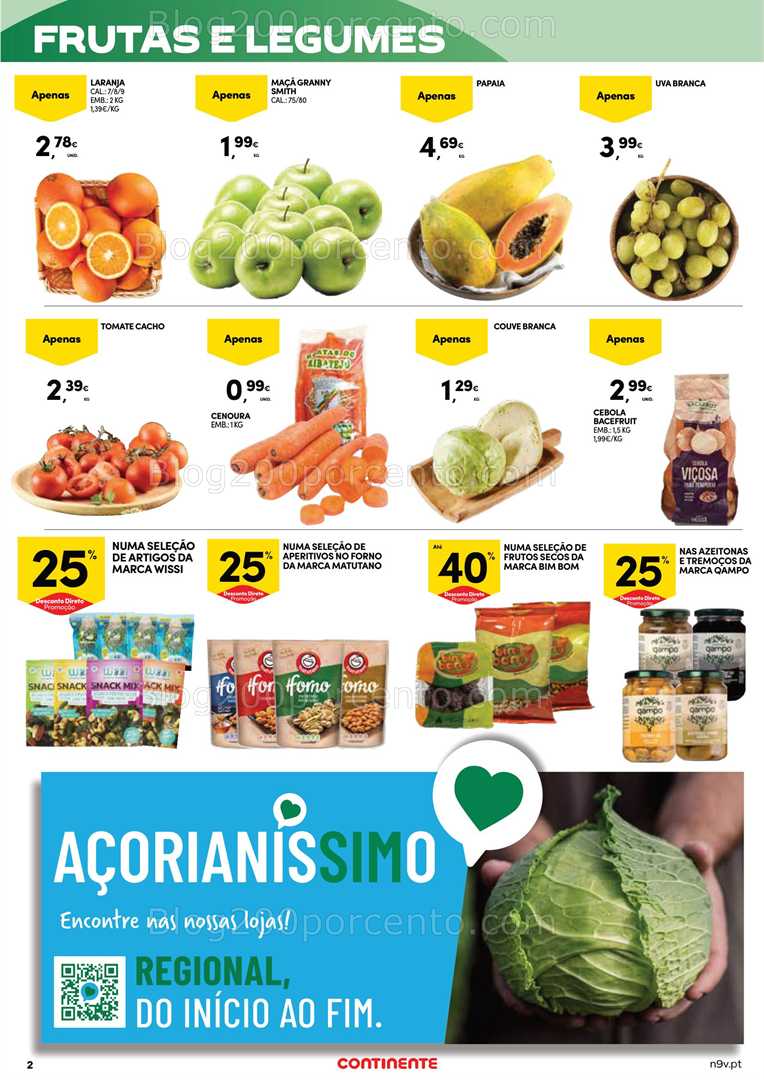 Antevisão Folheto CONTINENTE Açores Promoções de 30 outubro a 12 novembro