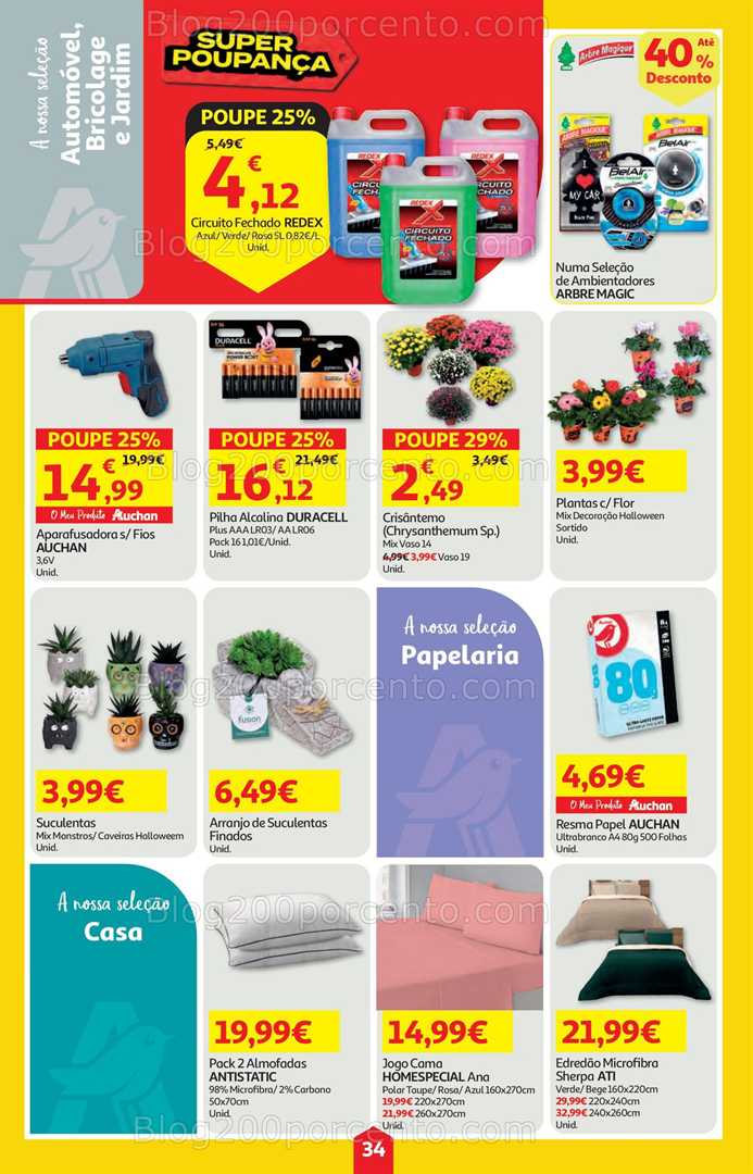 Antevisão Folheto AUCHAN Super Poupança Promoções de 30 outubro a 5 novembro
