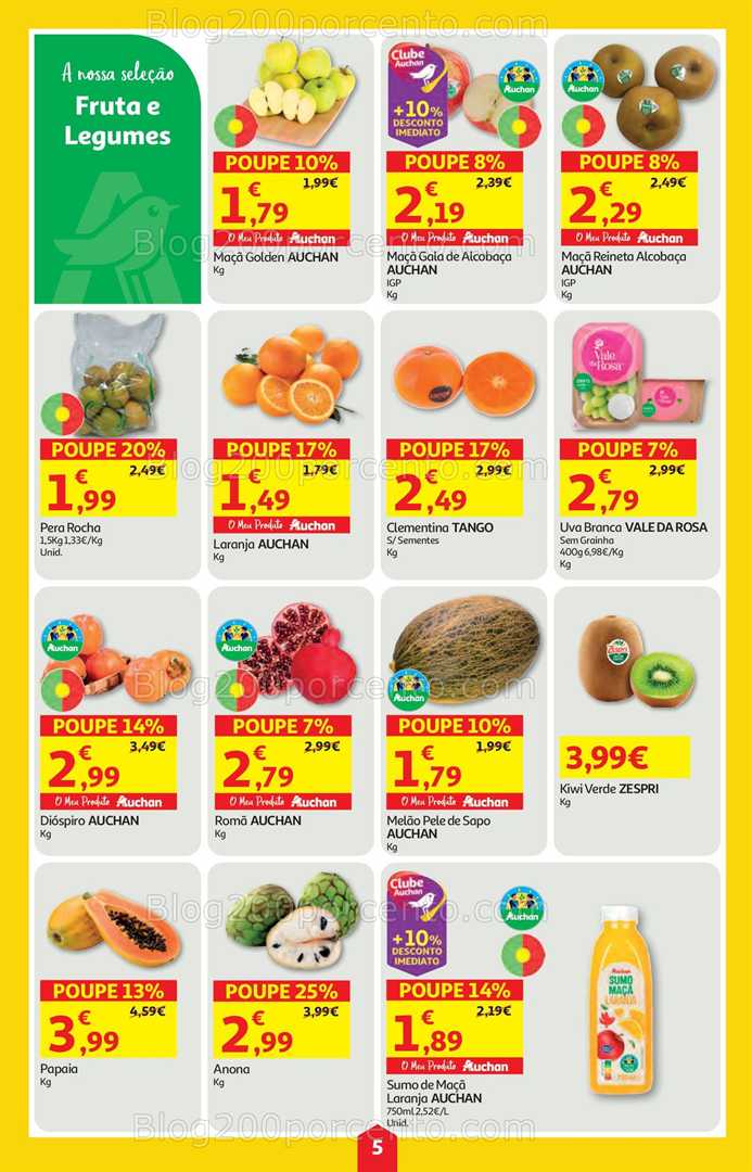 Antevisão Folheto AUCHAN Super Poupança Promoções de 30 outubro a 5 novembro