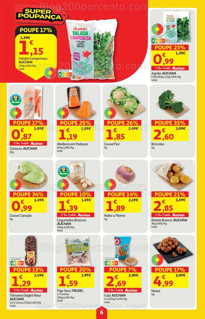 Antevisão Folheto AUCHAN Super Poupança Promoções de 30 outubro a 5 novembro