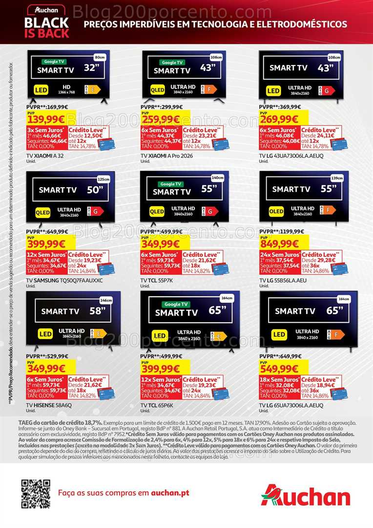 Antevisão Folheto AUCHAN Black Friday Promoções de 1 a 13 novembro