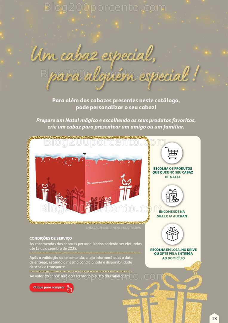 Antevisão Folheto AUCHAN Cabazes de Natal Promoções de 1 novembro a 31 dezembro