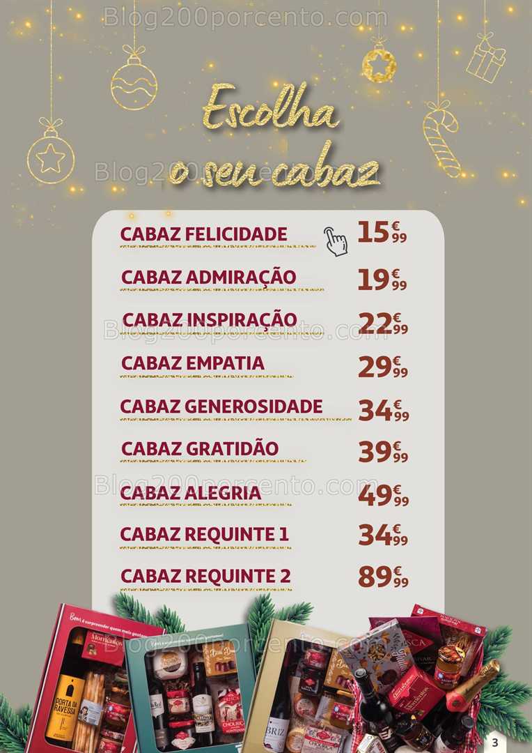 Antevisão Folheto AUCHAN Cabazes de Natal Promoções de 1 novembro a 31 dezembro