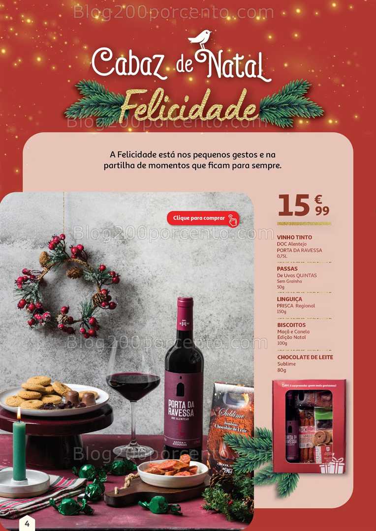 Antevisão Folheto AUCHAN Cabazes de Natal Promoções de 1 novembro a 31 dezembro