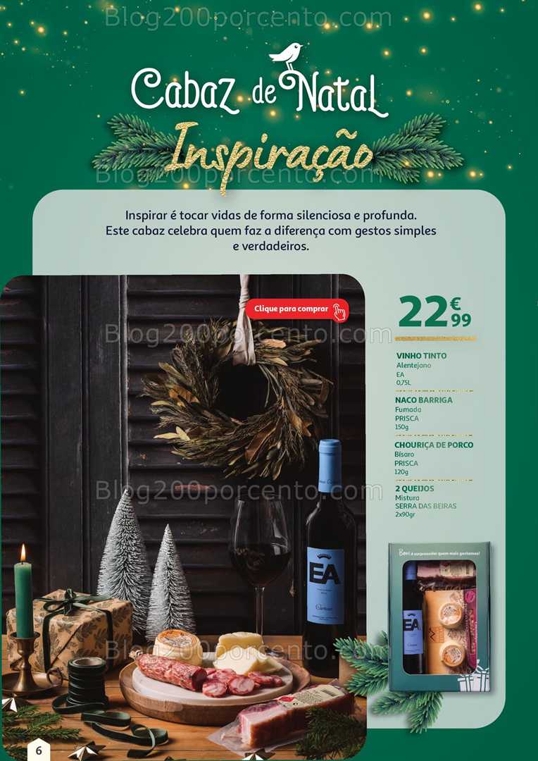 Antevisão Folheto AUCHAN Cabazes de Natal Promoções de 1 novembro a 31 dezembro