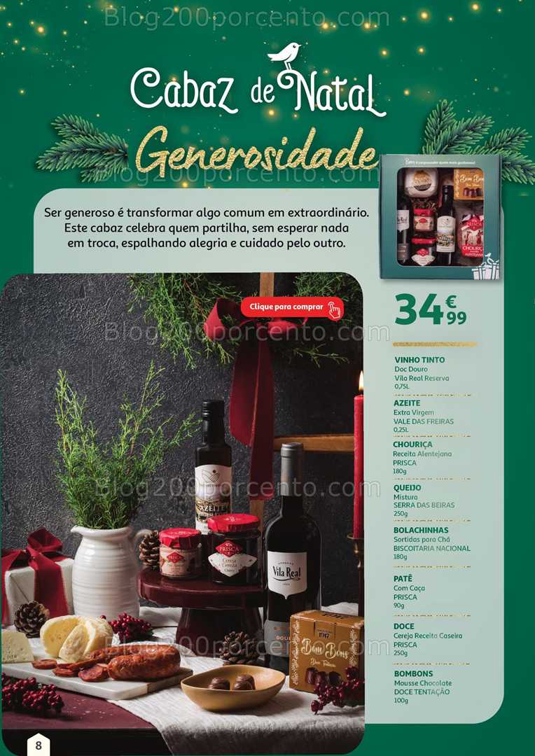 Antevisão Folheto AUCHAN Cabazes de Natal Promoções de 1 novembro a 31 dezembro