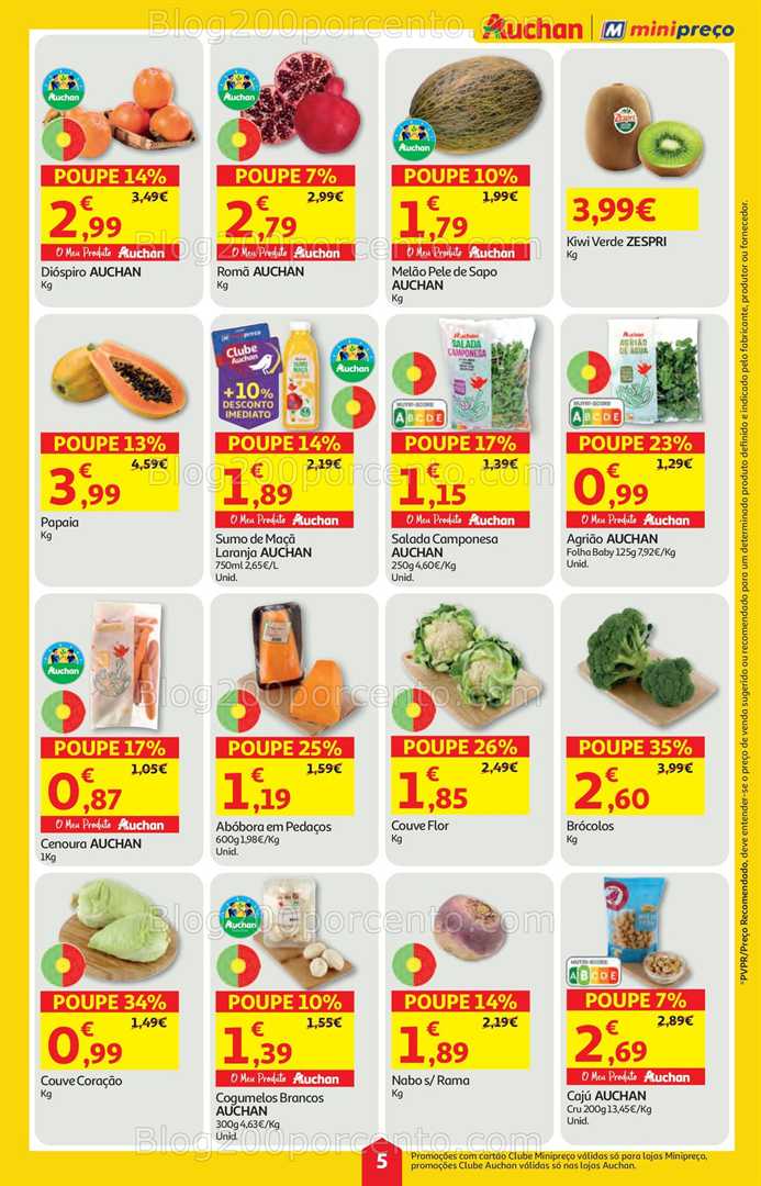 Antevisão Folheto AUCHAN - MINIPREÇO Promoções de 30 outubro a 5 novembro