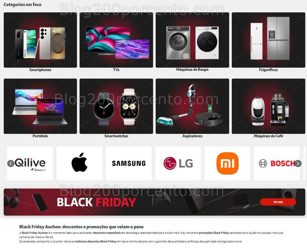 BLACK FRIDAY - Já começou na AUCHAN 29 outubro a 31 novembro