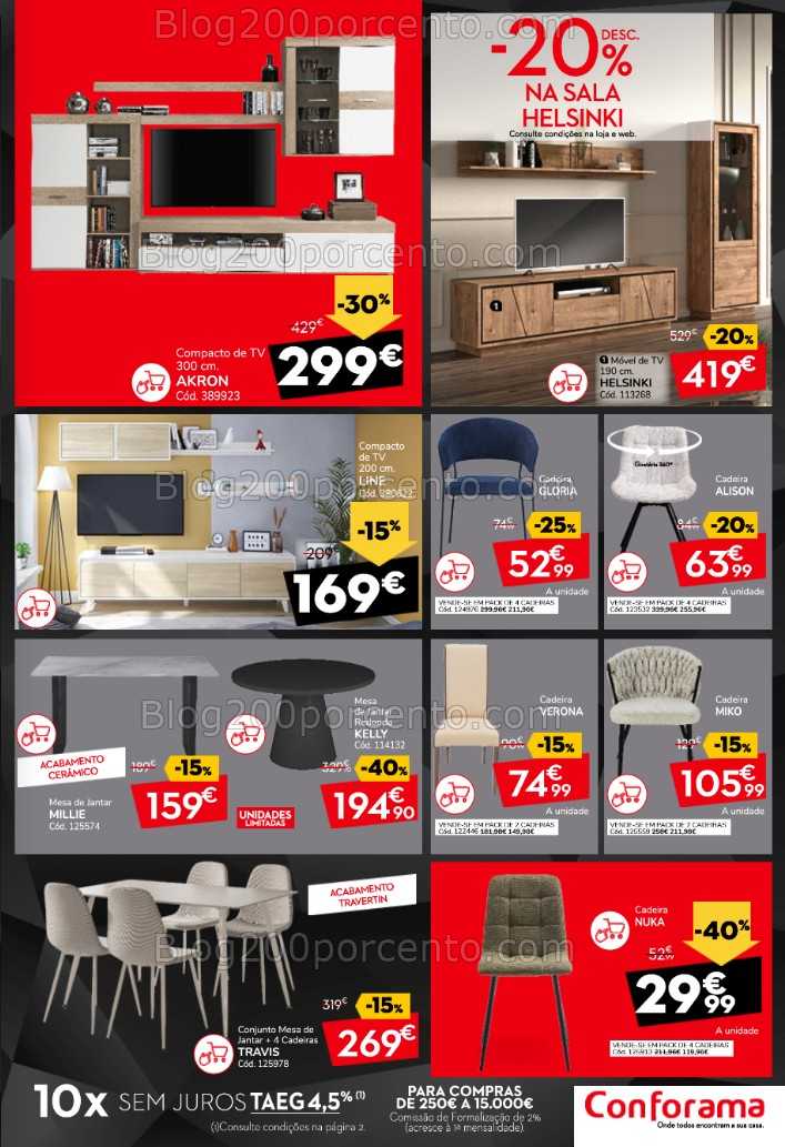 Antevisão Folheto CONFORAMA Black Friday Total Promoções - 30 outubro a 3 novembro