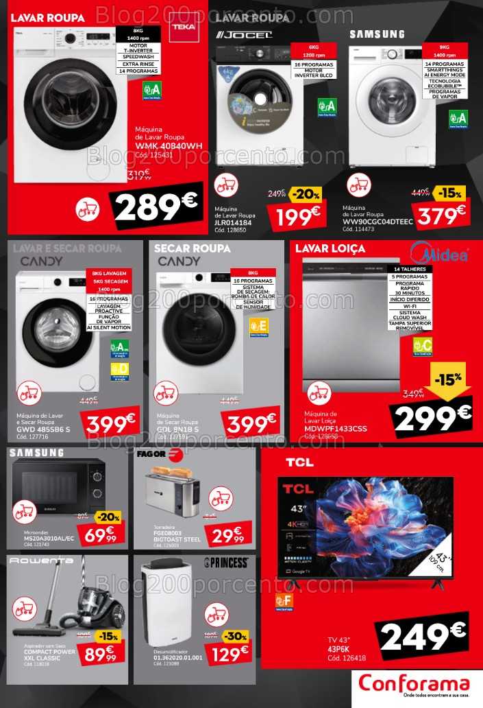 Antevisão Folheto CONFORAMA Black Friday Total Promoções - 30 outubro a 3 novembro