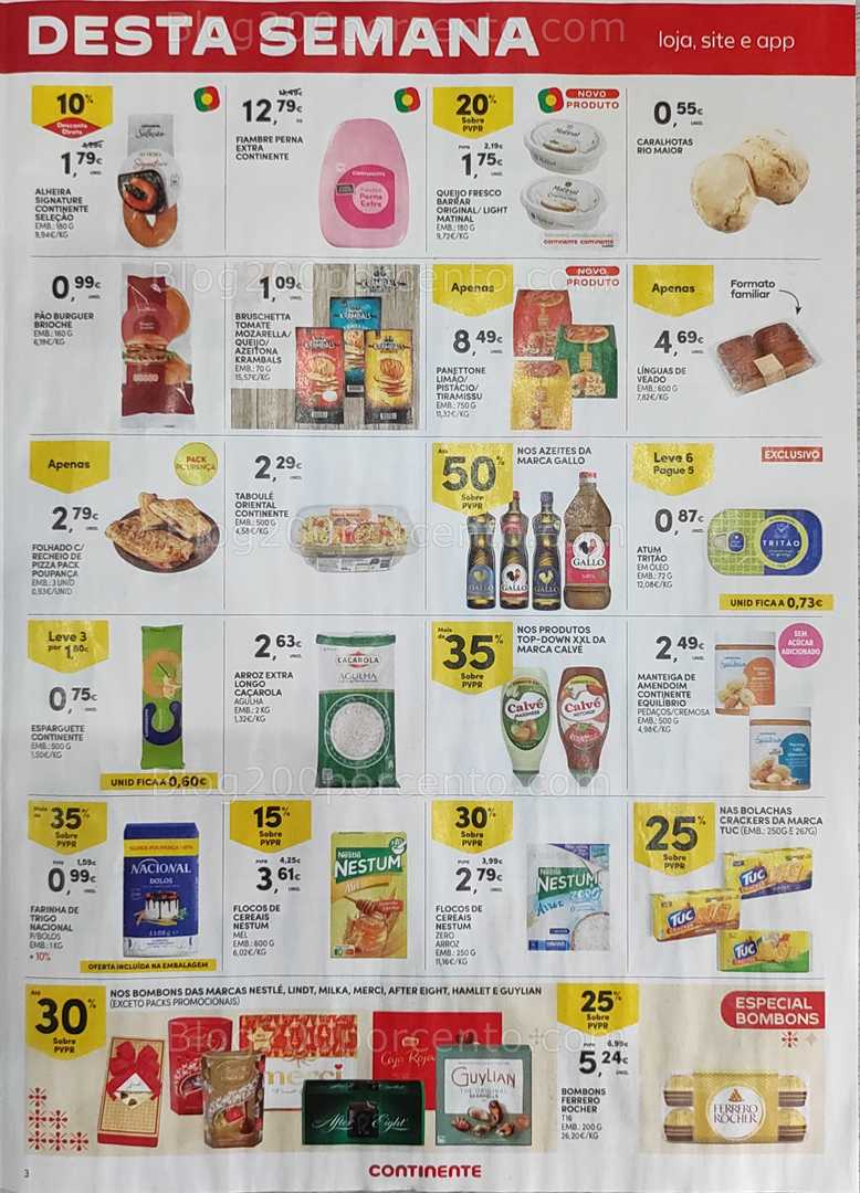 Antevisão Folheto CONTINENTE Promoções Fim de Semana - 31 outubro a 3 novembro