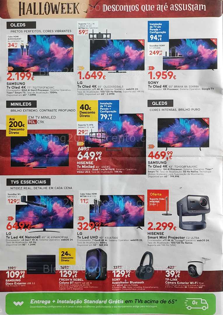 Antevisão Folheto WORTEN Halloweek Promoções de 28 outubro a 3 novembro